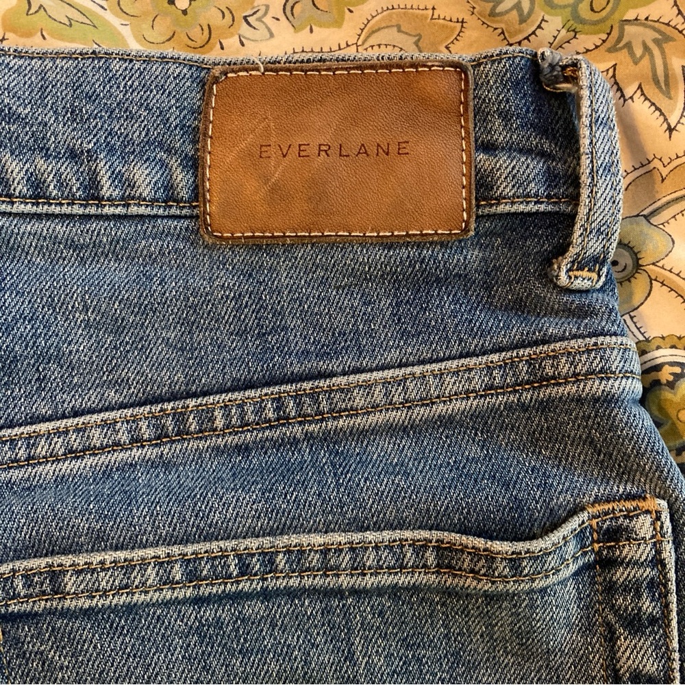Everlane High Rise Straight Jeans in Blue - Picture 9 of 15